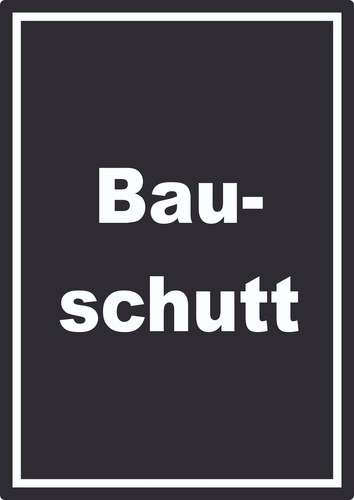 Bauschutt mülltrennung - bauschutt,