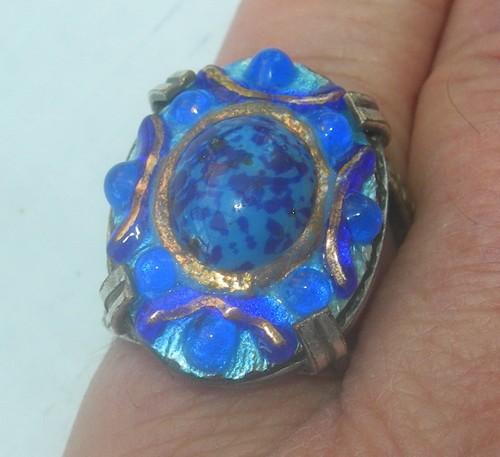 Alter limoges emaille ring mit - alter,