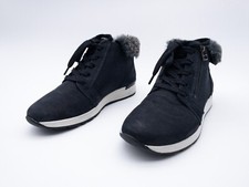 Walbusch Damen Schnürboots Winterboots Sneaker Leder blau Gr. 38 EU Art. 3784-30