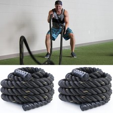 12 Kg Battle Rope Trainingstau Schwungseil Schlagseil 50mm 9 Meter  2 Stück