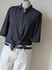 Bluse Kurzarm Neu Gr.38 Punkte