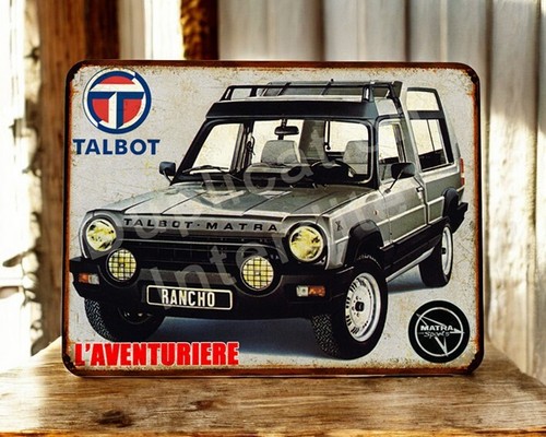 Vintage metallschild talbot - vintage,