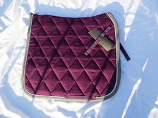 BR HHS Dressurschabracke Schabracke DL aubergine lila grau silber Kordel NEU