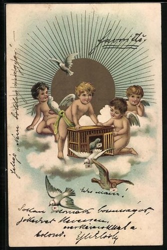 Amoretten auf der wolke - amoretten,