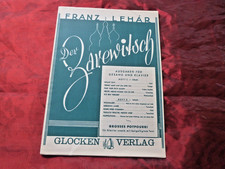 LEHÁR Der Zarewitsch Heft 2 Noten für Klavier und Gesang