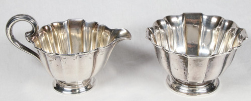 800 silber jugendstil milch - 800,