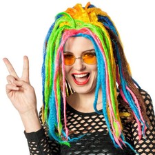 Dreadlock perücke bunt - dreadlock,