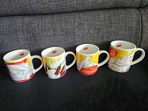 Coca cola tassen set 4er - coca-cola, mit