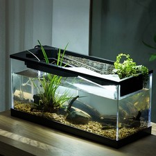 Starter Aquarium Set mit LED-Beleuchtung, Pumpe 38 x 14,5 x 18 cm