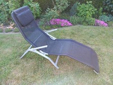 Relax-Kippliege /Freizeitliege mit Kippfunktion, Stahl/Textil-Bespannung