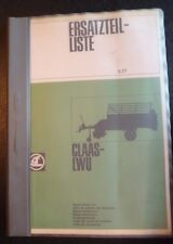Claas Ladewagen LWU Ersatzteilliste
