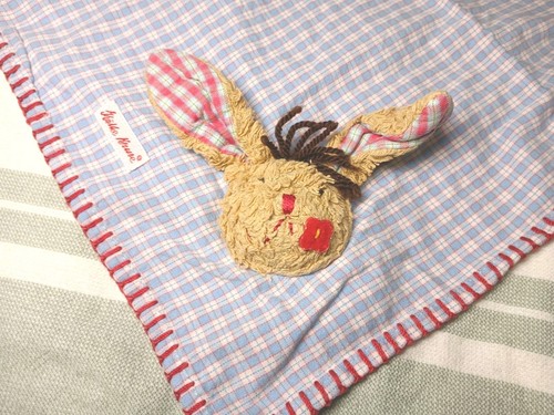 Vichy hase schmusetuch - hase,