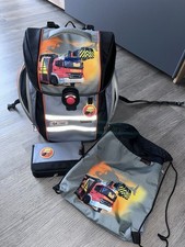 McNeill Schulranzen Set Ergo Primero McLight Feuerwehr 4-tlg. ohne Federmäppchen