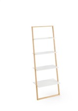 Leiterregal Jasper in Weiß