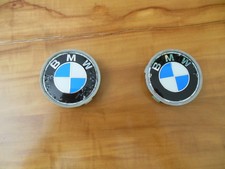 2  x 68mm Nabendeckel Felgendeckel Radkappen Deckel für BMW / weiß-blau