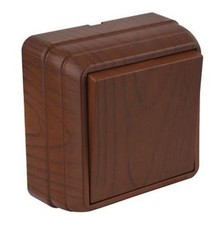 Aufputz Lichtschalter Walnuss