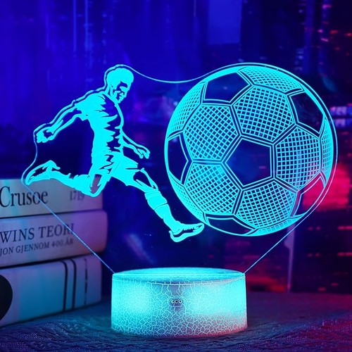 Fußball led nachtlicht - fußball, 3d