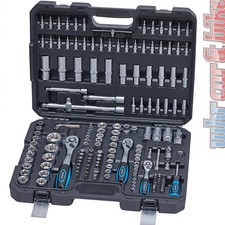 SW-Stahl Steckschlüsselsatz 1/4" 3/8" 1/2" 184tlg Nusskasten Knarrenkasten