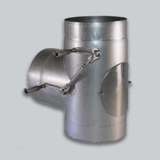 Umlenkklappe Bypassklappe Ø 250 mm, Edelstahl bis 1200°C