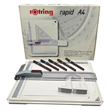 Rotring Rapid Schnell-Zeichenplatte A4 R 522 404 Stifte Radiograph Iso 5x Set