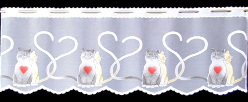 Süße katzen scheibengardine - süße,