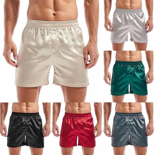 Herren satin seide boxershorts - seide,
