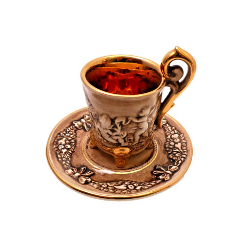 Capodimonte keramik demitasse - capodimonte,