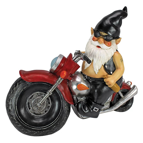 Gartenzwerg biker mit - -,