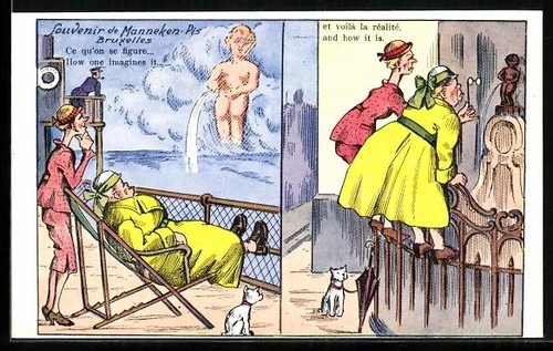Bruxelles frauen träumen - ak, bruxelles,