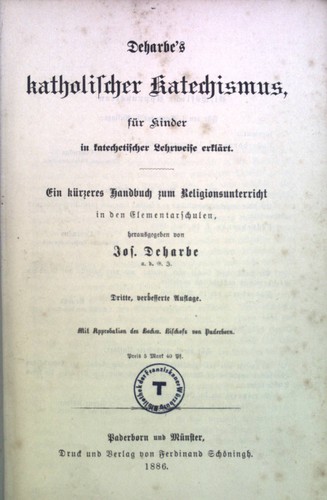 Deharbe katholischer - deharbe's,