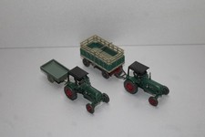 Wiking 2 Stück Traktor mit landwirtschaftlichem Anhänger Spur H0 #M208
