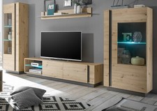 Wohnwand Schrankwand Eiche