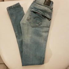 Midge Cody Skinny G-Star Jeans hell bzw. mittelblau Gr. 25/32 Neu