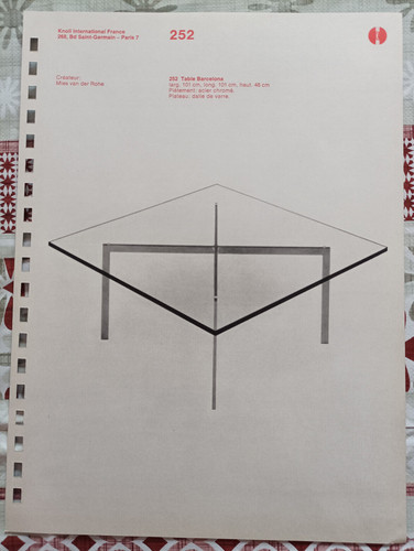 Werbekarte knoll tisch - knoll,