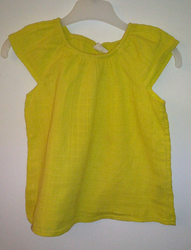 Gelbes blusenshirt kurzarm mit - kurzarm,