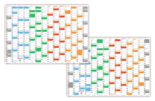 Rainbow wandkalender din - rainbow,