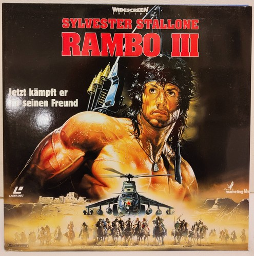 Laserdisc rambo 3 iii - rambo,