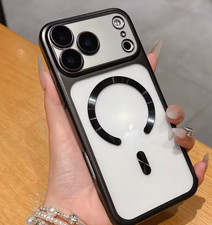 Magsafe Handy Hülle mit kameraschutz für iPhone 17 Pro und 17 pro Max orang blau