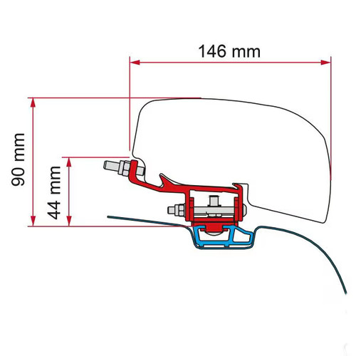Fiamma f40van adapter für - adapter,