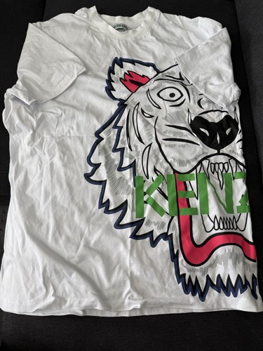 Kenzo herren shirt weiß - t-shirt, xxl
