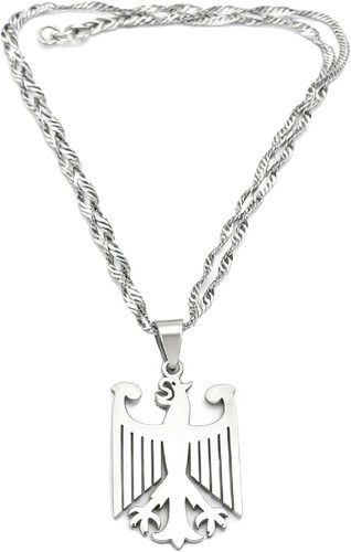 Adler halskette silberfarben - halskette,