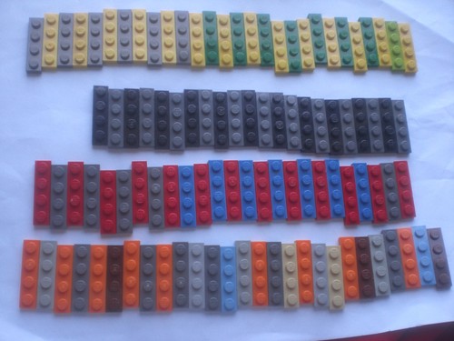 100x lego 3710 platte - ,