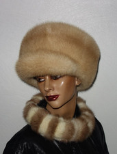 Nerz Pelzmütze Hut Echtfell