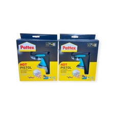 Pattex Heißklebepistole 11 mm 70 W + 12 Klebesticks – Bastelset DIY  - 2er Set