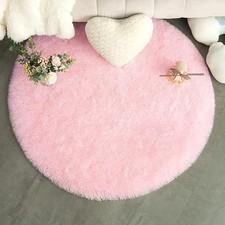 runder Teppich flauschig