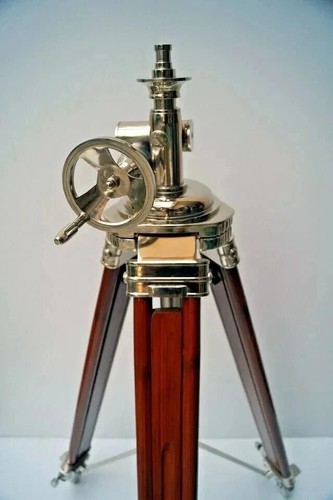 Vintage holz stehlampe - holz, tripod