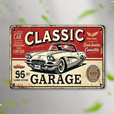 Blechschild Classic Car Garage