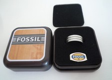 Fossil Herrenring Edelstahl mit Original Fossil Geschenkdose OVP