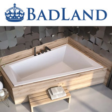 Badewanne Wanne 170x125 RECHTS für zwei Personen  Schürze  2 x Kopfstütze Ablauf