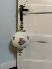 Jugendstil Deckenlampe Glas Laterne Hängelampe Art Nouveau Art Deco Ø Ca 24 cm